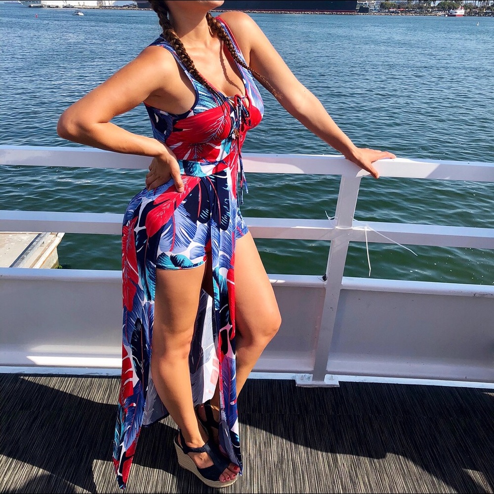 Summer dress romper